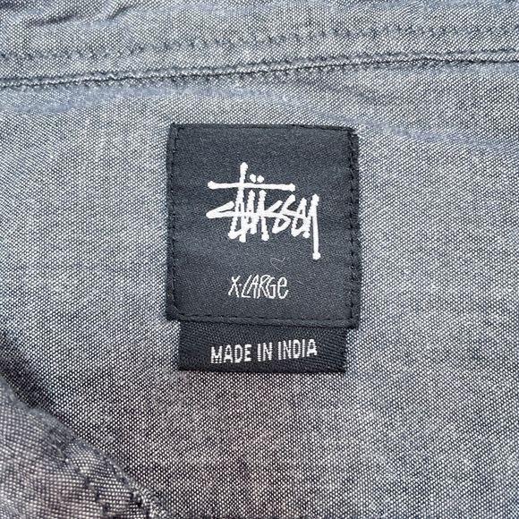 Stussy Gray Casual Button Down Shirt - Picture 6 of 13